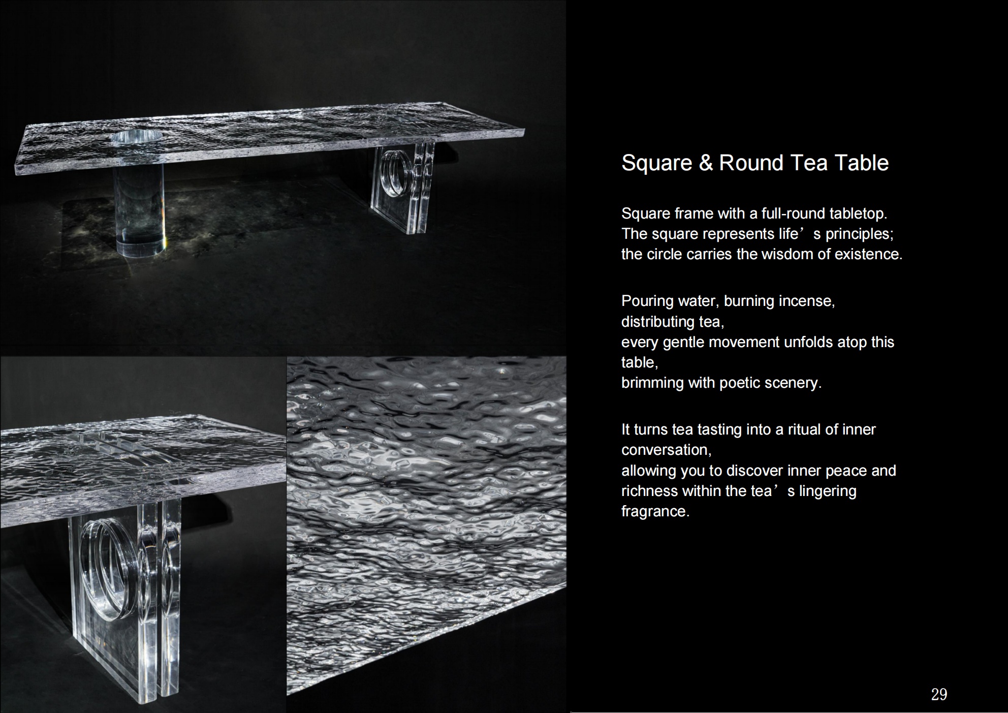 Square & Round Tea Table
